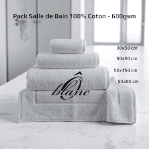 Pack Salle de Bain - Blanc 600gsm – Image 1