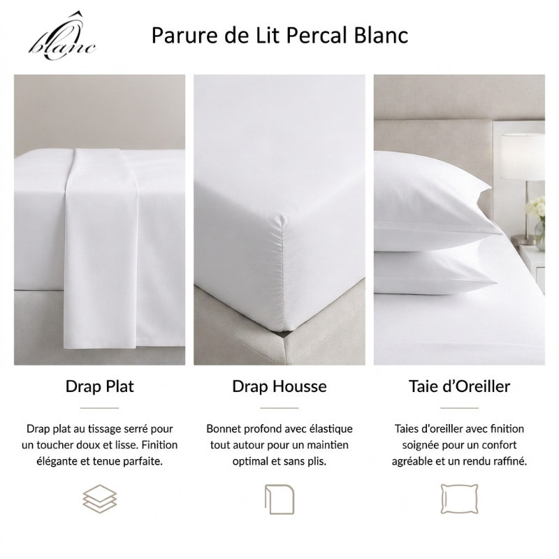 Parure de lit - Blanc