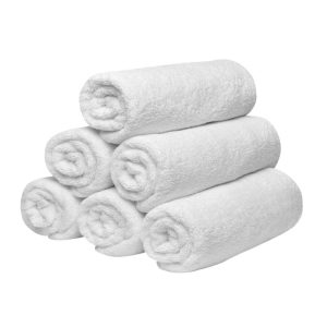 Pack 5 serviettes 50x90cm - couleurs Blanche – Image 2