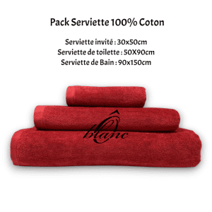 Pack Serviette Velours - Bordeaux – Image 1