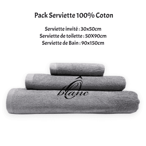 Pack Serviette Velours - Gris – Image 1