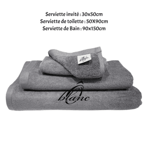 Pack Serviette Velours - Gris – Image 2