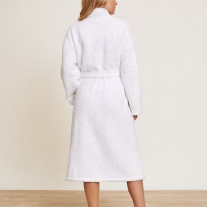 Peignoir de bain bouclette col châle 100% Coton Blanc - 500gsm – Image 2